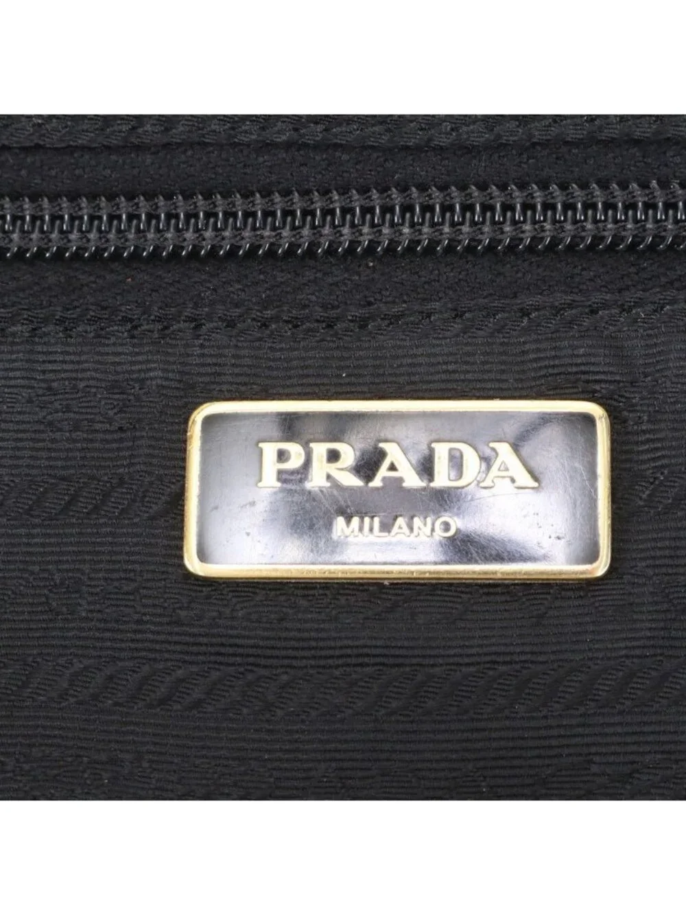 Prada Tessuto Nylon Musical Instrument Motif Print 2-Way Shoulder Bag Crossbody